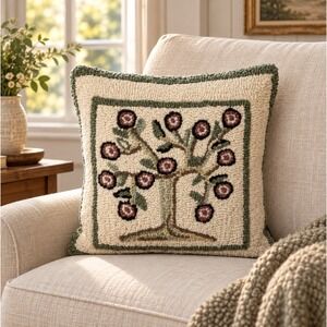 Chandler 4 Corners Laura Megroz Tree of Life Wool Pillow 17x17 Cottagecore